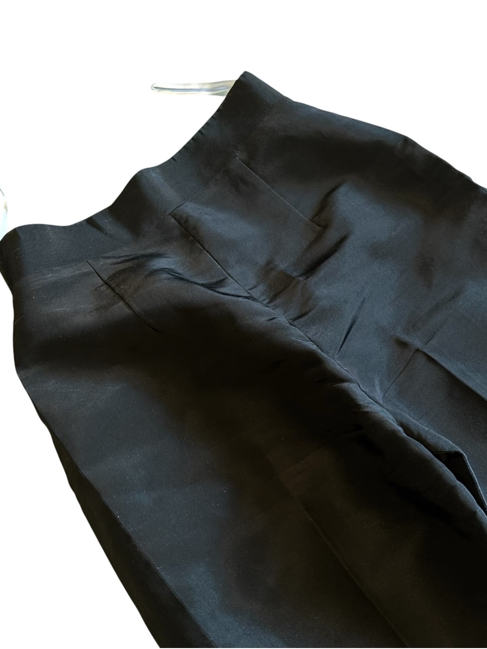Alexia Maria Silk Cigerette Pants Women’s Size 2 In Black - Picture 4 of 6